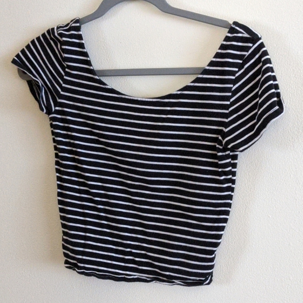 Striped crop top